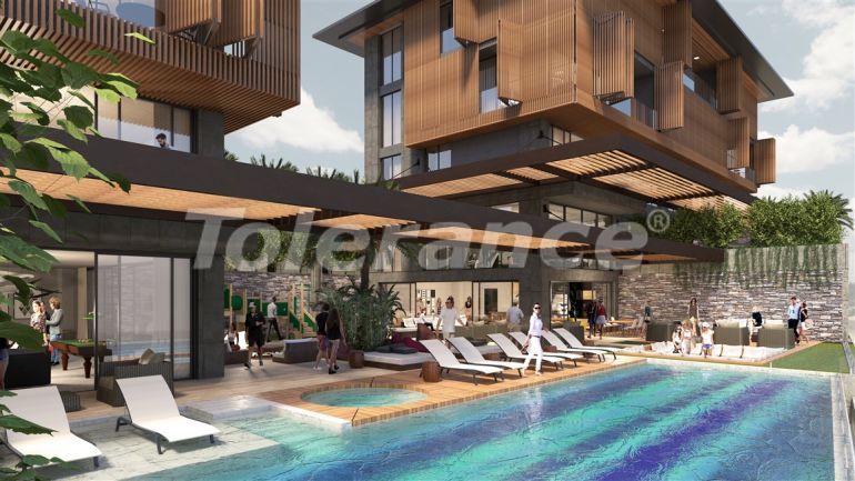 Квартира от застройщика в Центре, Аланья вид на море с бассейном в рассрочку: купить недвижимость в Турции - 49428