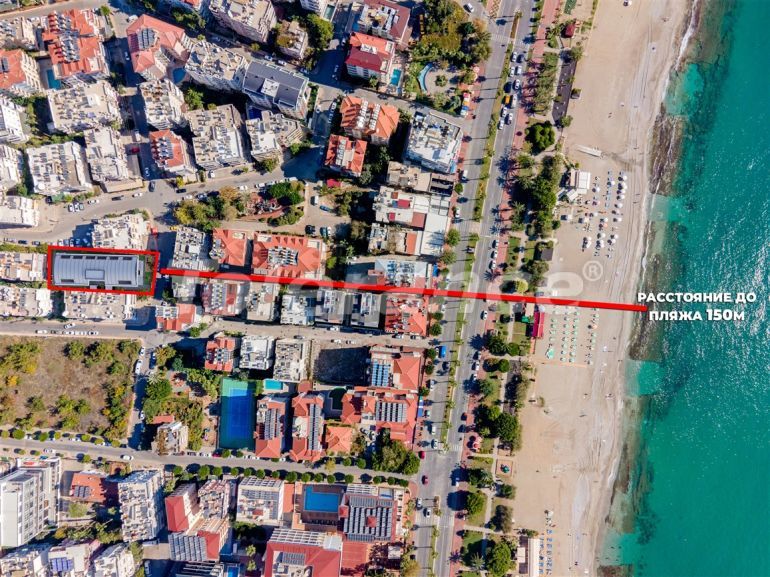Квартира от застройщика в Центре, Аланья вид на море с бассейном: купить недвижимость в Турции - 49850