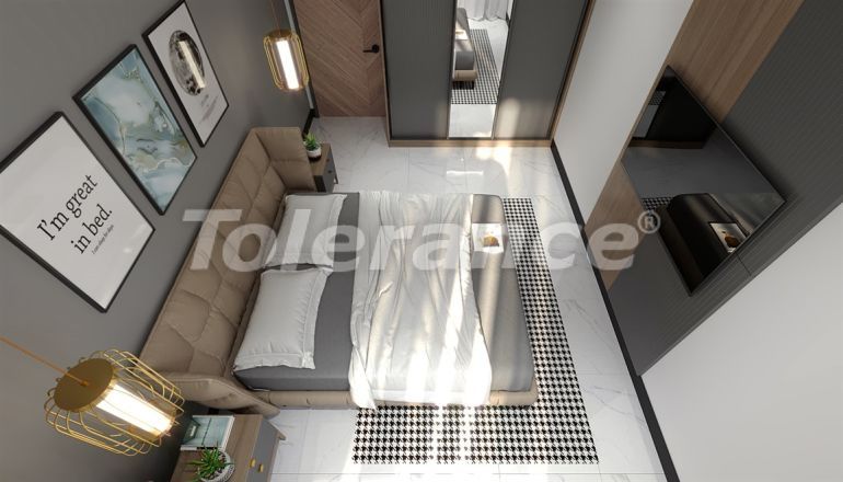 Квартира от застройщика в Центре, Аланья вид на море с бассейном: купить недвижимость в Турции - 49858