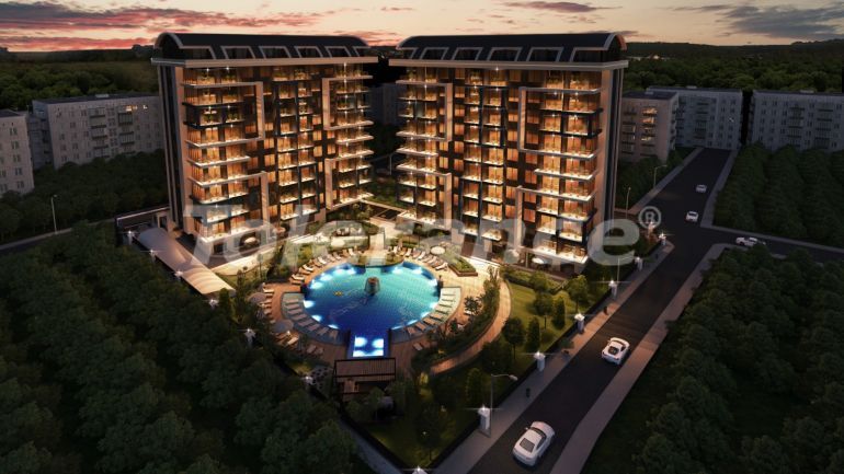 Квартира от застройщика в Центре, Аланья с бассейном: купить недвижимость в Турции - 51159