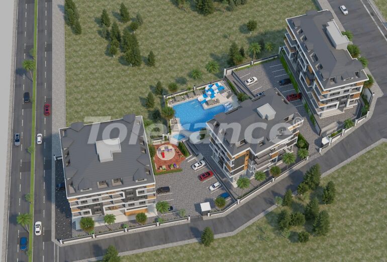 Квартира в Центре, Аланья с бассейном: купить недвижимость в Турции - 60236