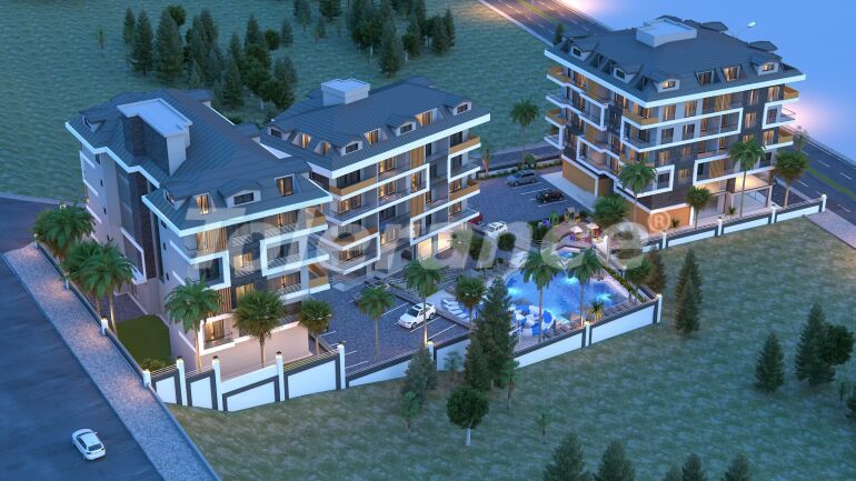 Квартира в Центре, Аланья с бассейном: купить недвижимость в Турции - 60237