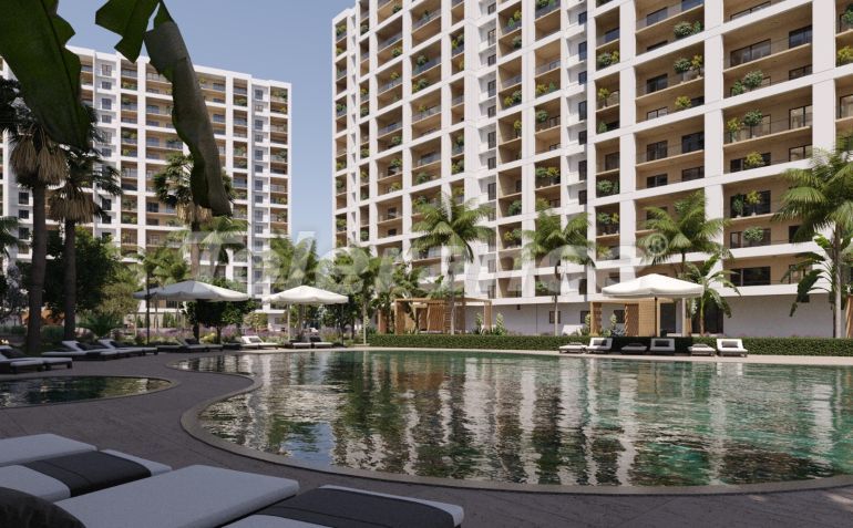 Квартира от застройщика в Эрдемли, Мерсин вид на море с бассейном в рассрочку: купить недвижимость в Турции - 105173