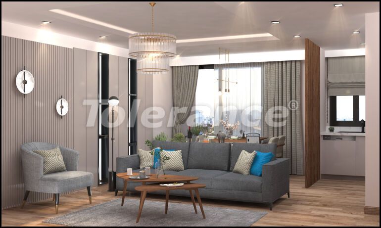 Квартира от застройщика в Эрдемли, Мерсин вид на море с бассейном: купить недвижимость в Турции - 58460