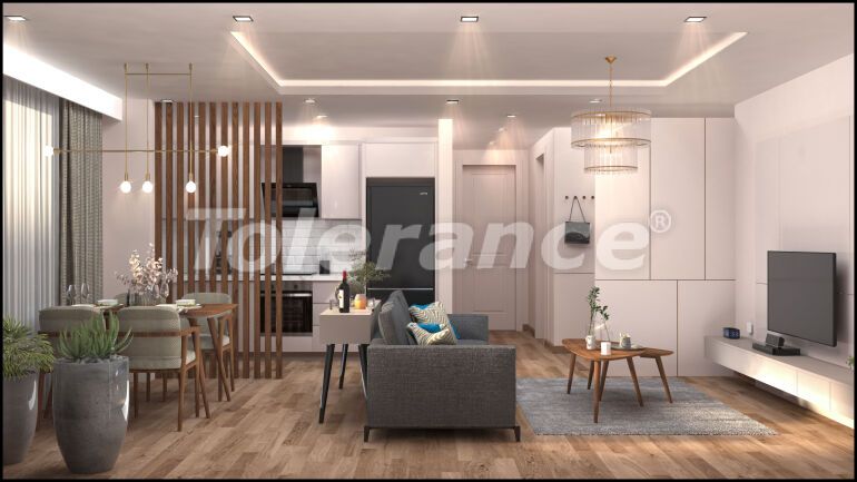 Квартира от застройщика в Эрдемли, Мерсин вид на море с бассейном: купить недвижимость в Турции - 58462