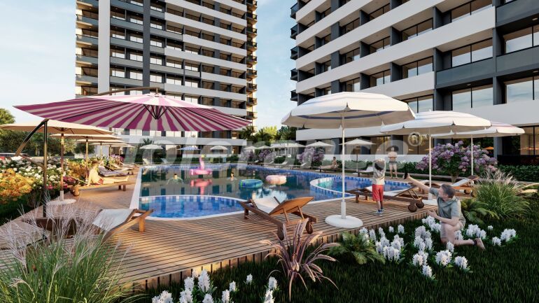 Квартира от застройщика в Эрдемли, Мерсин вид на море с бассейном в рассрочку: купить недвижимость в Турции - 63025