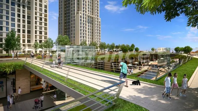 Квартира в Эсеньюрт, Стамбул вид на море с бассейном: купить недвижимость в Турции - 24083