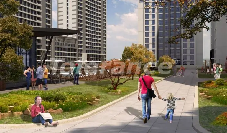 Квартира в Эсеньюрт, Стамбул вид на море с бассейном: купить недвижимость в Турции - 24084