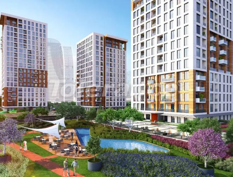 Квартира от застройщика в Эсеньюрт, Стамбул с бассейном - 31958 Квартира от застройщика в Эсеньюрт, Стамбул с бассейном: купить недвижимость в Турции - 31958