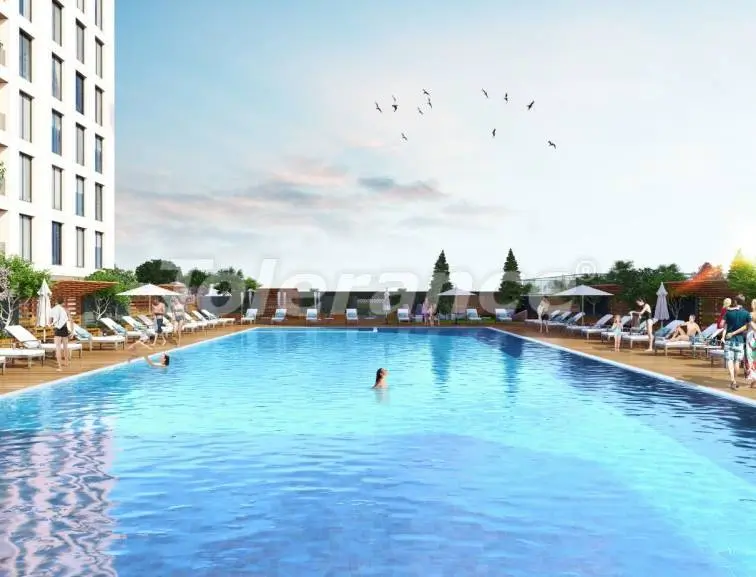 Квартира от застройщика в Эсеньюрт, Стамбул с бассейном - 31959 Квартира от застройщика в Эсеньюрт, Стамбул с бассейном: купить недвижимость в Турции - 31959