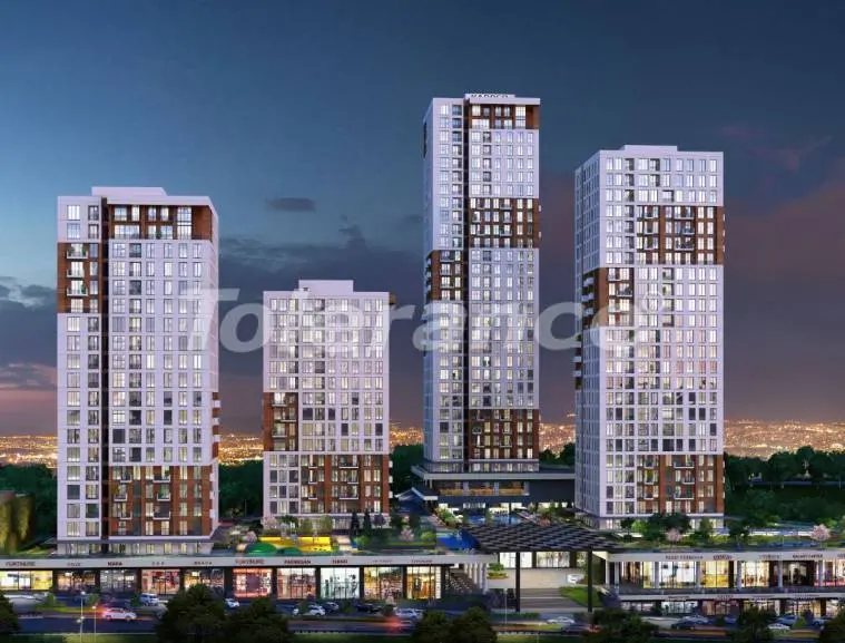 Квартира от застройщика в Эсеньюрт, Стамбул с бассейном - 31966 Квартира от застройщика в Эсеньюрт, Стамбул с бассейном: купить недвижимость в Турции - 31966