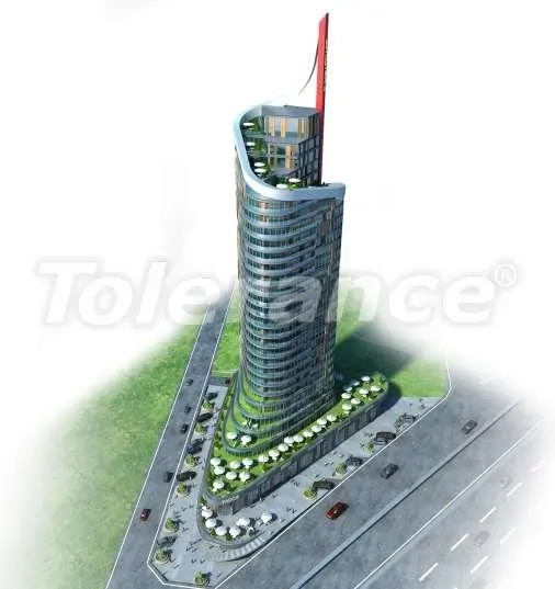 Квартира от застройщика в Эсеньюрт, Стамбул с бассейном - 9680 Квартира от застройщика в Эсеньюрт, Стамбул с бассейном: купить недвижимость в Турции - 9680