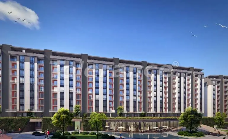 Квартира от застройщика в Эйюп Султан, Стамбул вид на море с бассейном: купить недвижимость в Турции - 26501