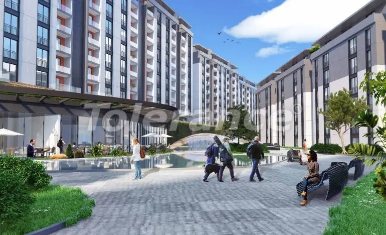 Квартира от застройщика в Эйюп Султан, Стамбул вид на море с бассейном: купить недвижимость в Турции - 26502