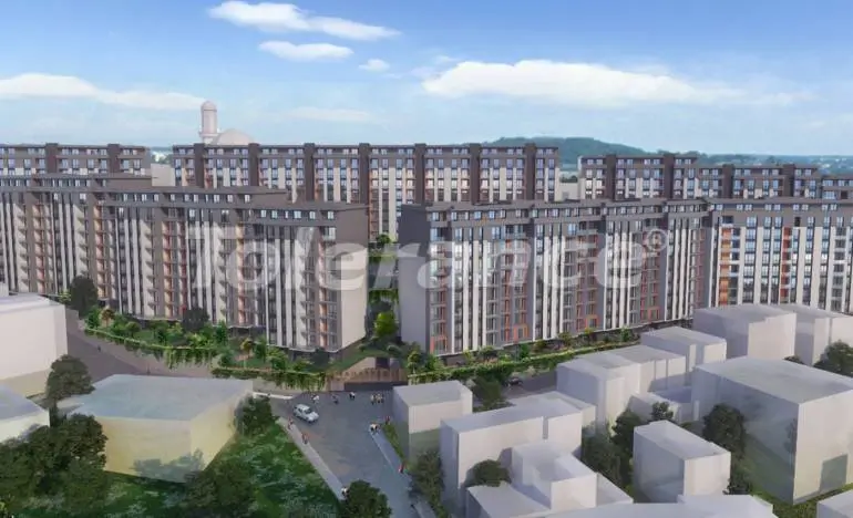 Квартира от застройщика в Эйюп Султан, Стамбул вид на море с бассейном: купить недвижимость в Турции - 26505