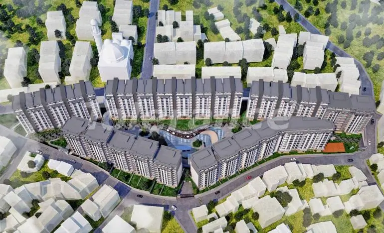 Квартира от застройщика в Эйюп Султан, Стамбул вид на море с бассейном: купить недвижимость в Турции - 26506