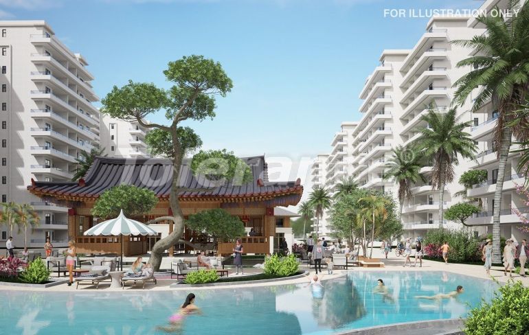 Квартира от застройщика в Фамагуста, Северный Кипр с бассейном в рассрочку: купить недвижимость в Турции - 110613