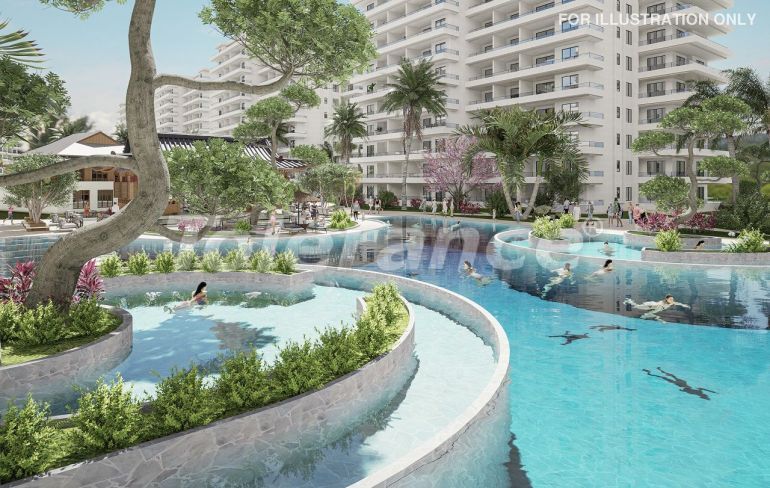 Квартира от застройщика в Фамагуста, Северный Кипр с бассейном в рассрочку: купить недвижимость в Турции - 110626