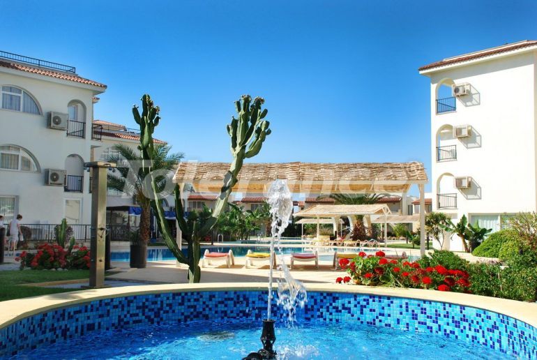 Квартира в Фамагуста, Северный Кипр вид на море с бассейном: купить недвижимость в Турции - 71093