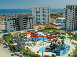 Квартира от застройщика в Фамагуста, Северный Кипр вид на море с бассейном в рассрочку: купить недвижимость в Турции - 71781