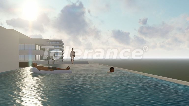 Квартира от застройщика в Фамагуста, Северный Кипр вид на море с бассейном: купить недвижимость в Турции - 72056