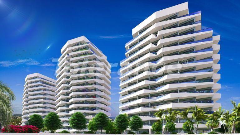 Квартира от застройщика в Фамагуста, Северный Кипр вид на море с бассейном в рассрочку: купить недвижимость в Турции - 72309