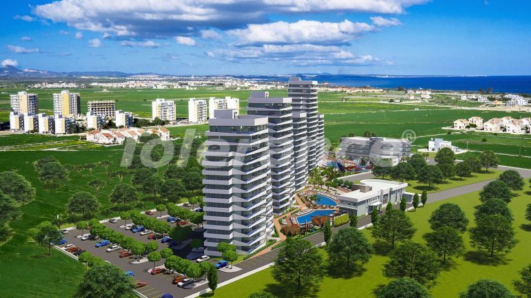 Квартира от застройщика в Фамагуста, Северный Кипр вид на море с бассейном в рассрочку: купить недвижимость в Турции - 72314