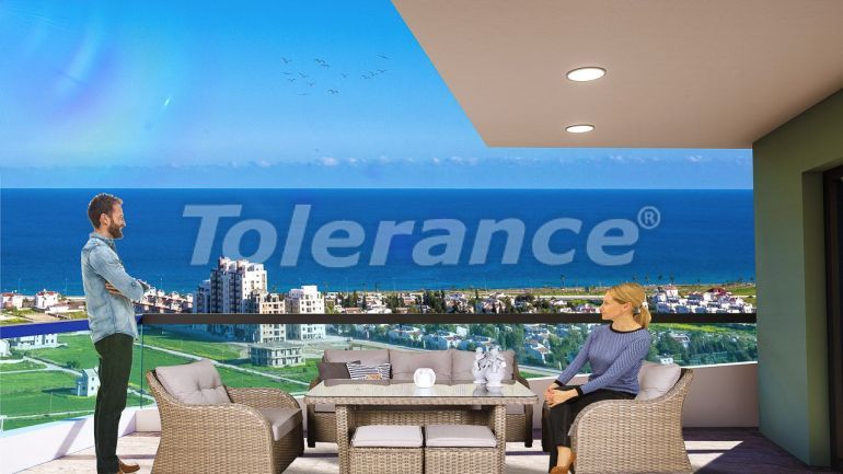 Квартира от застройщика в Фамагуста, Северный Кипр вид на море с бассейном в рассрочку: купить недвижимость в Турции - 72324