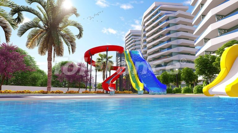 Квартира от застройщика в Фамагуста, Северный Кипр вид на море с бассейном в рассрочку: купить недвижимость в Турции - 72331