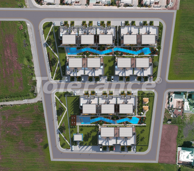 Квартира от застройщика в Фамагуста, Северный Кипр с бассейном в рассрочку: купить недвижимость в Турции - 72672