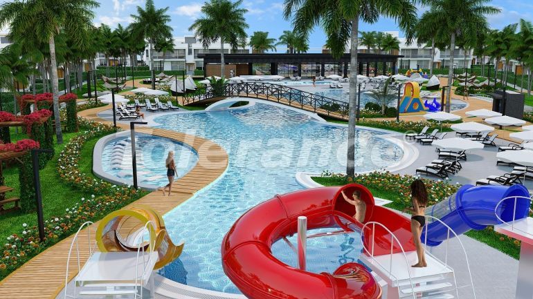 Квартира от застройщика в Фамагуста, Северный Кипр вид на море с бассейном в рассрочку: купить недвижимость в Турции - 74581