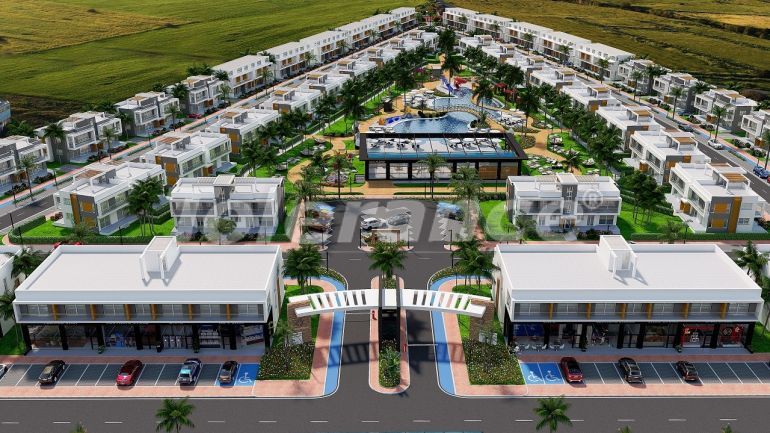 Квартира от застройщика в Фамагуста, Северный Кипр вид на море с бассейном в рассрочку: купить недвижимость в Турции - 74584