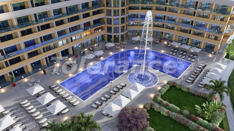 Квартира в Фамагуста, Северный Кипр вид на море с бассейном в рассрочку: купить недвижимость в Турции - 74820