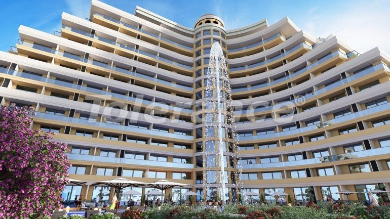 Квартира в Фамагуста, Северный Кипр вид на море с бассейном в рассрочку: купить недвижимость в Турции - 74824