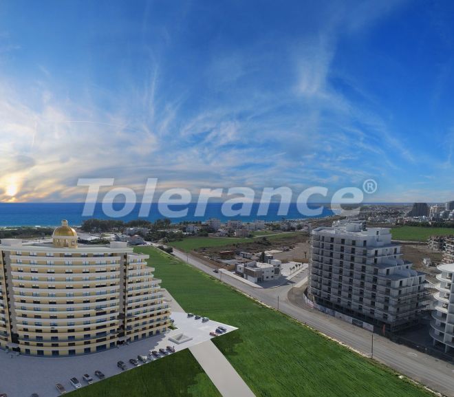 Квартира в Фамагуста, Северный Кипр вид на море с бассейном в рассрочку: купить недвижимость в Турции - 74832