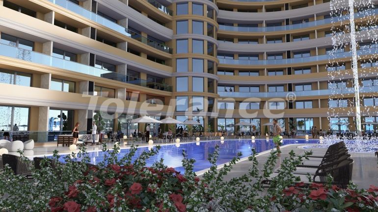 Квартира в Фамагуста, Северный Кипр вид на море с бассейном в рассрочку - 74846 Квартира в Фамагуста, Северный Кипр вид на море с бассейном в рассрочку: купить недвижимость в Турции - 74846