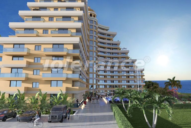 Квартира в Фамагуста, Северный Кипр вид на море с бассейном в рассрочку: купить недвижимость в Турции - 74856