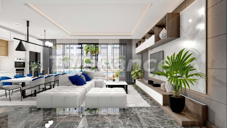 Квартира от застройщика в Фамагуста, Северный Кипр с бассейном в рассрочку: купить недвижимость в Турции - 75018