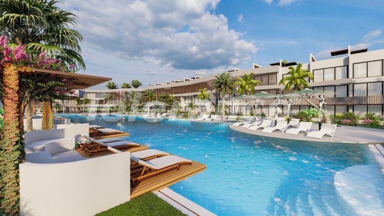 Квартира от застройщика в Фамагуста, Северный Кипр с бассейном в рассрочку: купить недвижимость в Турции - 75123