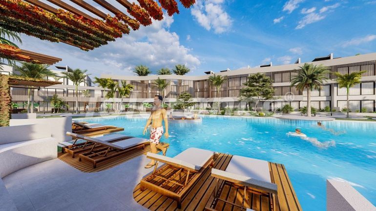 Квартира от застройщика в Фамагуста, Северный Кипр с бассейном в рассрочку: купить недвижимость в Турции - 75165