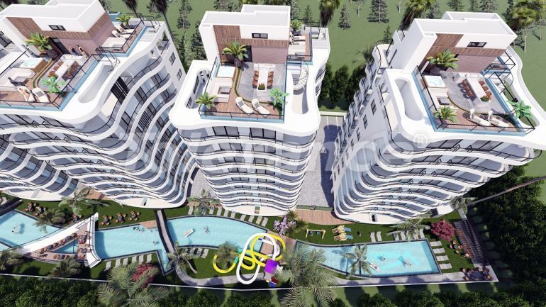 Квартира от застройщика в Фамагуста, Северный Кипр с бассейном в рассрочку: купить недвижимость в Турции - 76311