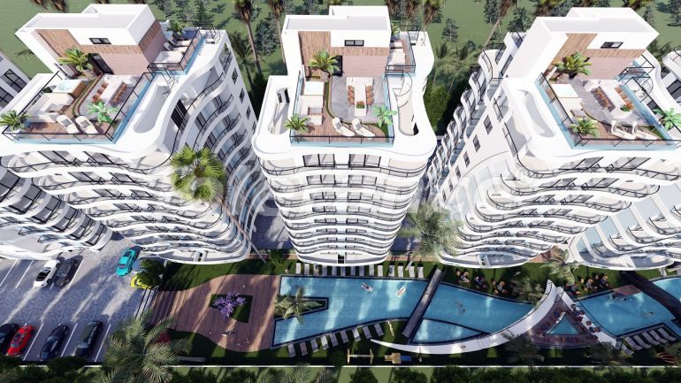 Квартира от застройщика в Фамагуста, Северный Кипр с бассейном в рассрочку: купить недвижимость в Турции - 76312