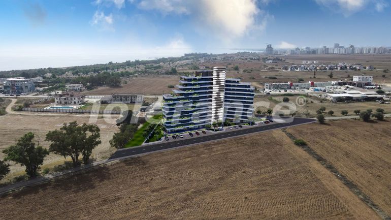 Квартира от застройщика в Фамагуста, Северный Кипр вид на море с бассейном в рассрочку: купить недвижимость в Турции - 76599