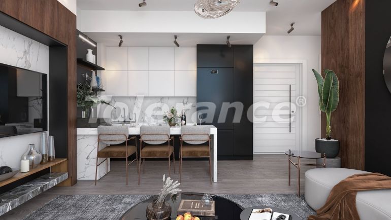 Квартира в Фамагуста, Северный Кипр вид на море с бассейном: купить недвижимость в Турции - 76818