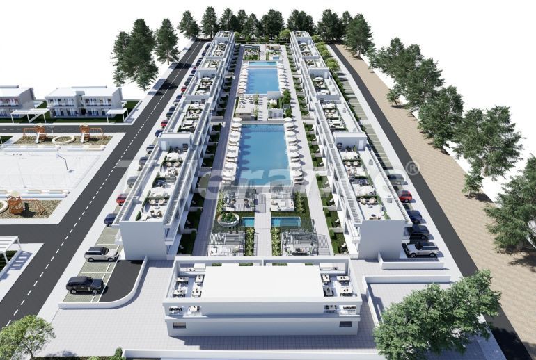 Квартира в Фамагуста, Северный Кипр с бассейном в рассрочку: купить недвижимость в Турции - 76899