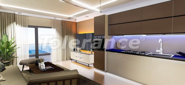 Квартира от застройщика в Фамагуста, Северный Кипр вид на море с бассейном в рассрочку: купить недвижимость в Турции - 81085