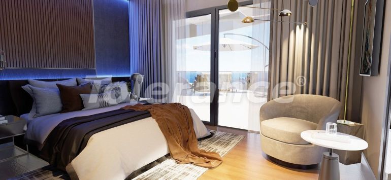 Квартира от застройщика в Фамагуста, Северный Кипр вид на море с бассейном в рассрочку: купить недвижимость в Турции - 81086