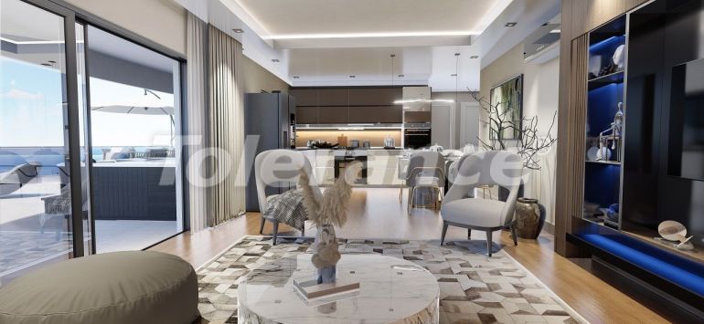 Квартира от застройщика в Фамагуста, Северный Кипр вид на море с бассейном в рассрочку: купить недвижимость в Турции - 81096