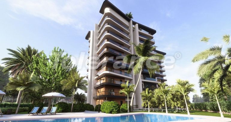 Квартира от застройщика в Фамагуста, Северный Кипр вид на море с бассейном в рассрочку: купить недвижимость в Турции - 81449