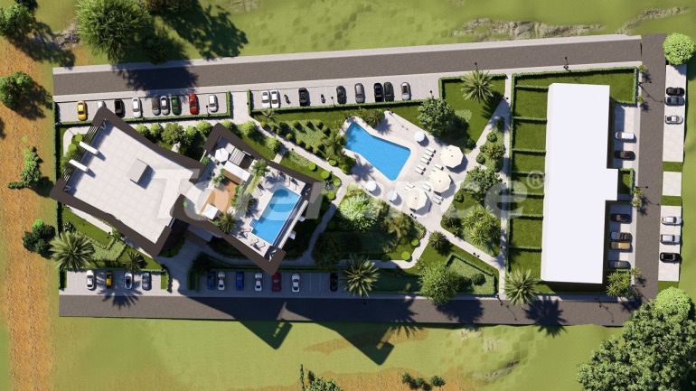 Квартира от застройщика в Фамагуста, Северный Кипр вид на море с бассейном в рассрочку: купить недвижимость в Турции - 81506